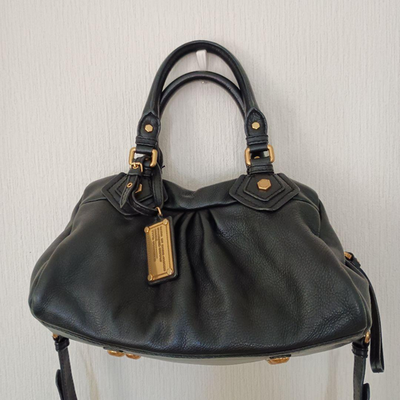 Marc Jacobs Classic Q Baby Groovy 2WAY Bag Black w/Strap | eBay