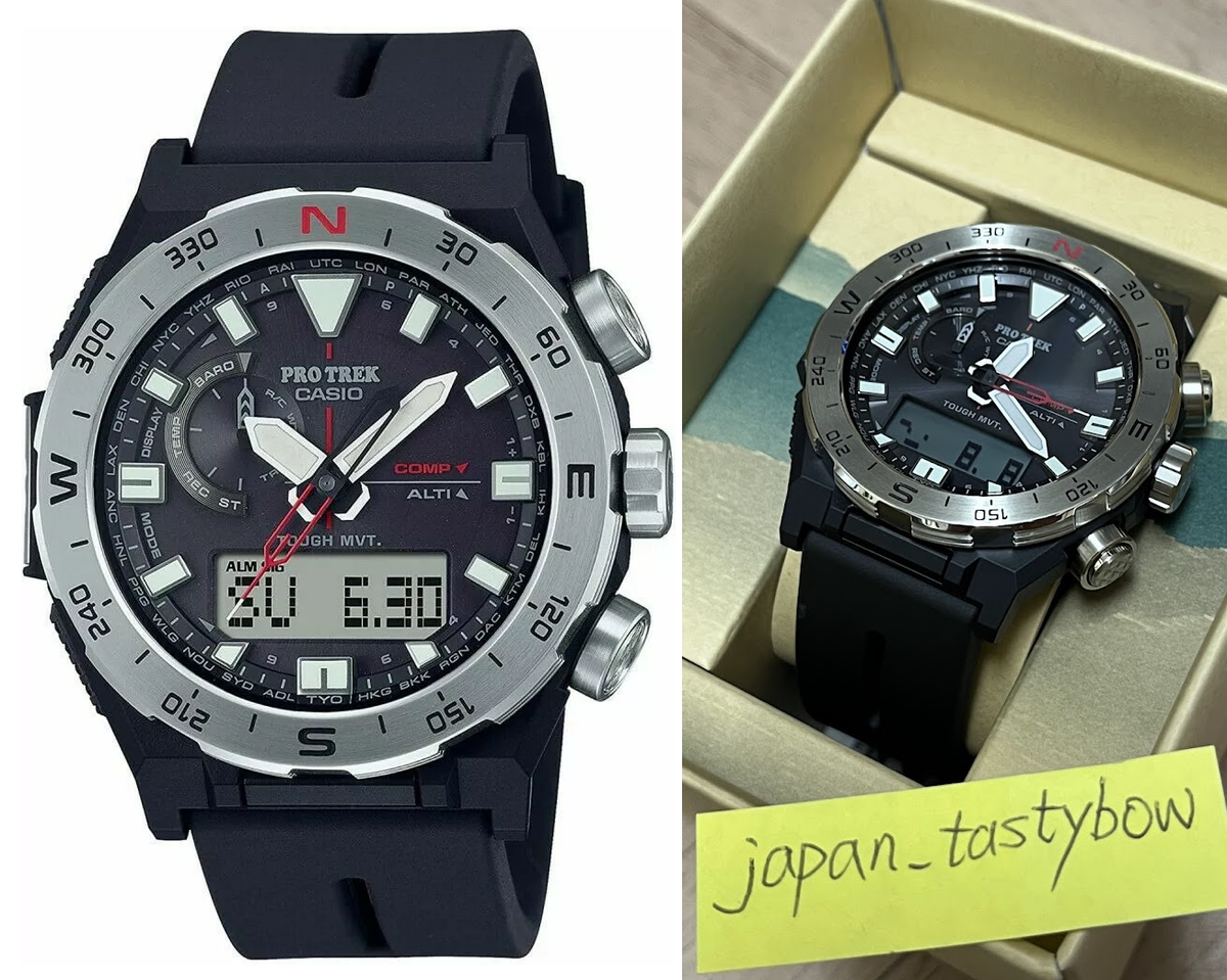 CASIO Watch PROTREK Climber Line Compass Radio Solar PRW-6800-1JF