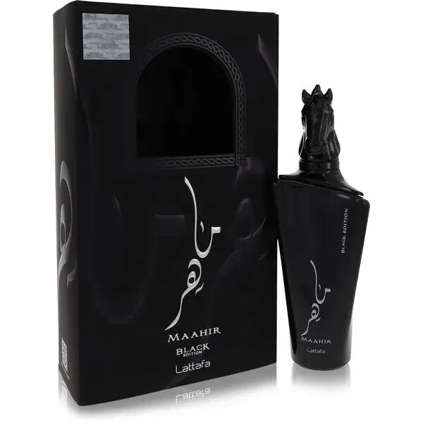 Maahir Black Edition Perfume By Lattafa 100ml/3.4oz EDP Spray _