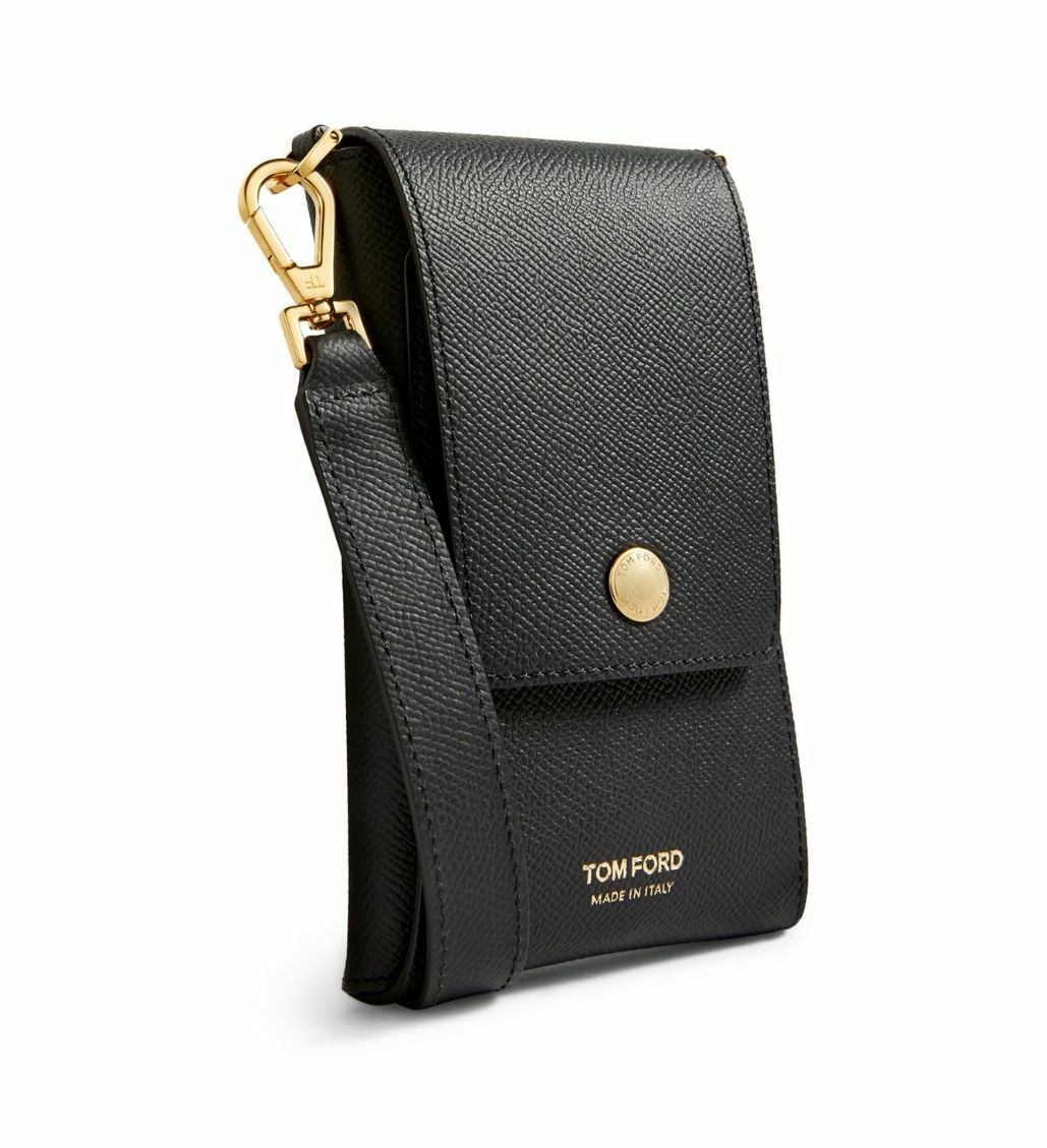 Tom Ford Phone Technology Envelope Leather Logo Pouch Case Wallet