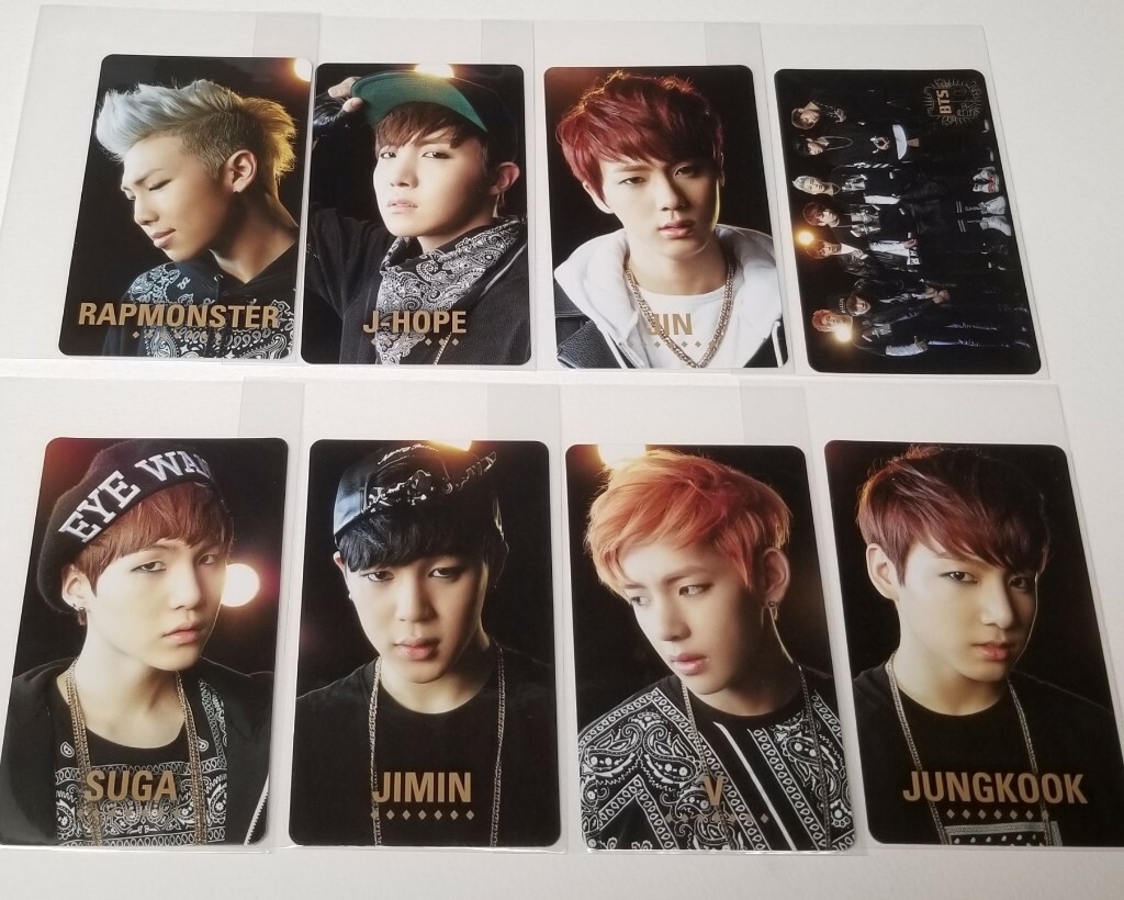 BTS NO MORE DREAM Official Photo Card JUNGKOOK JIMIN SUGA RM J