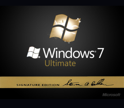 RARE SIGNED Microsoft Windows 7 Ultimate SIGNATURE EDITION 64 Bit