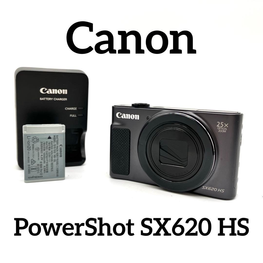 Canon Digital Camera PowerShot SX620 HS Black 25x Optical Zoom Wi