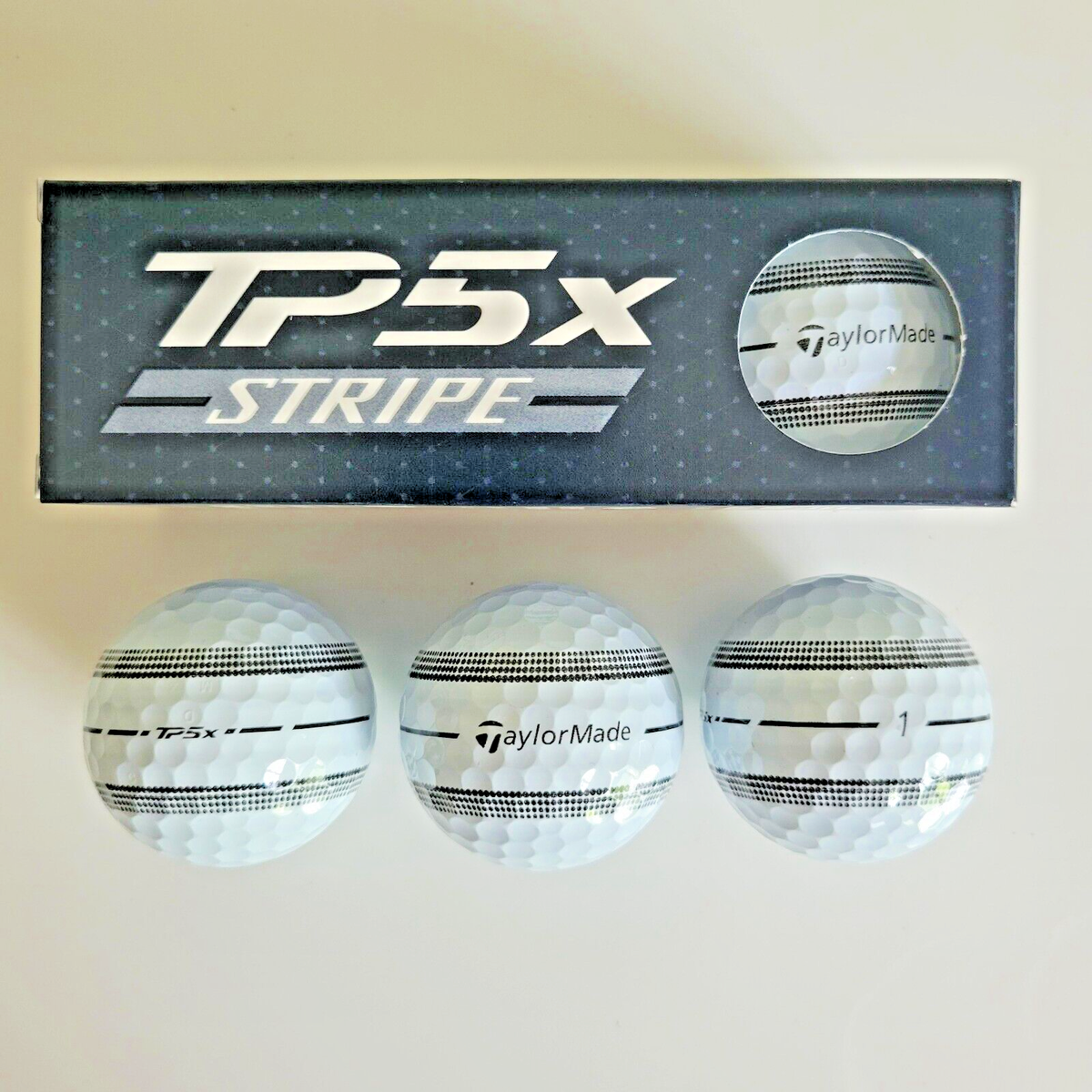TaylorMade 2024 TP5X STRIPE Sleeve Golf Balls - 3 New Balls | eBay