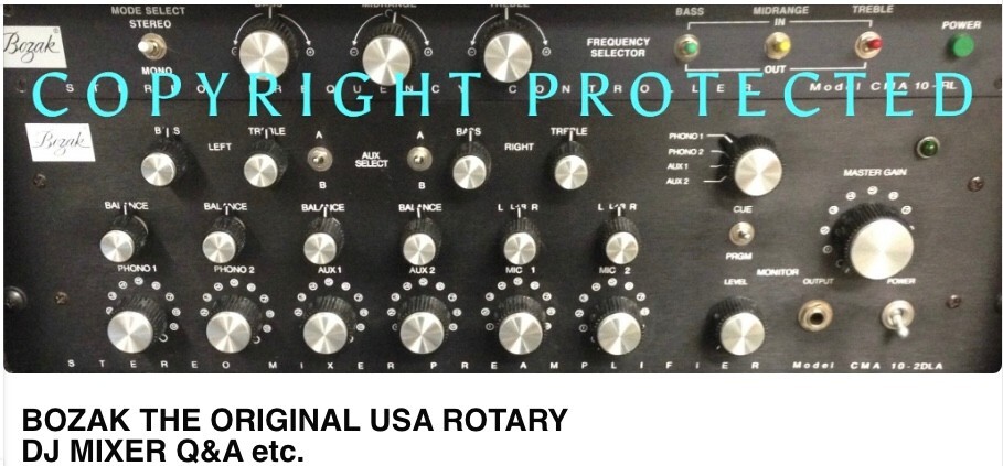 Bozak CMA 10-2DL Rotary mixer Original 1982 Factory Booth