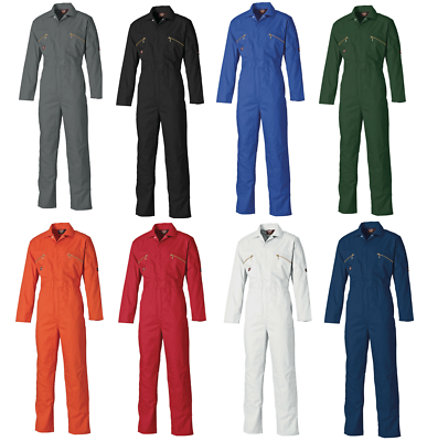 MENS DICKIES REDHAWK ZIP FRONT COVERALL OVERALLS BOILERSUIT WD4839
