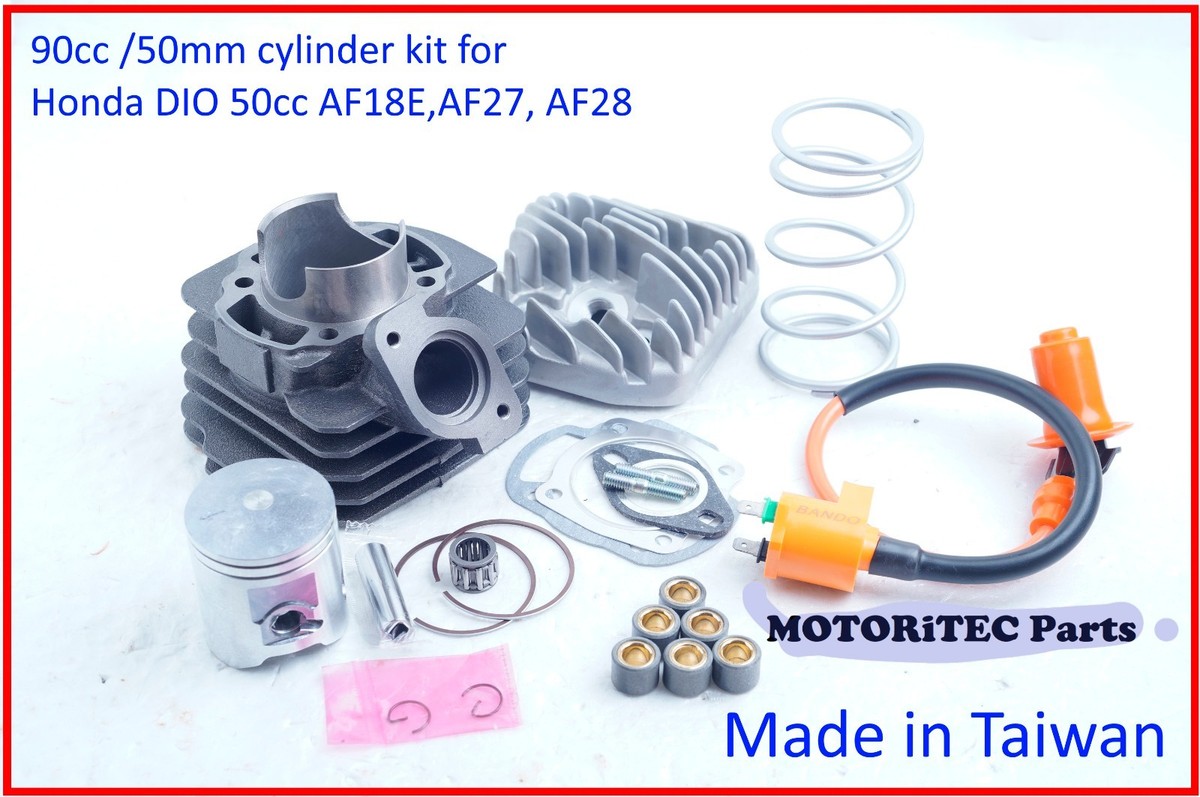 90cc Cylinder kit 50mm bore for Honda DIO 50 AF18E Kymco ZX 50
