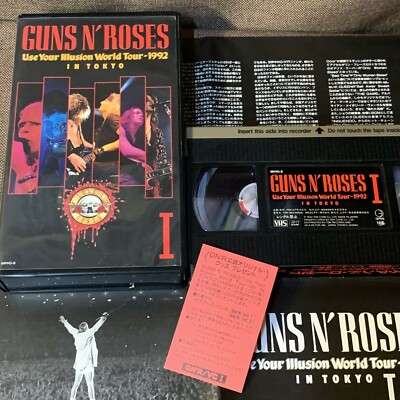 GUNS N' ROSES Use Your Illusion I World Tour 92 in Tokyo JAPAN VHS