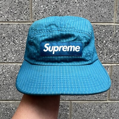 Supreme Blue Ripstop Grid Camp Cap FW'17 | eBay