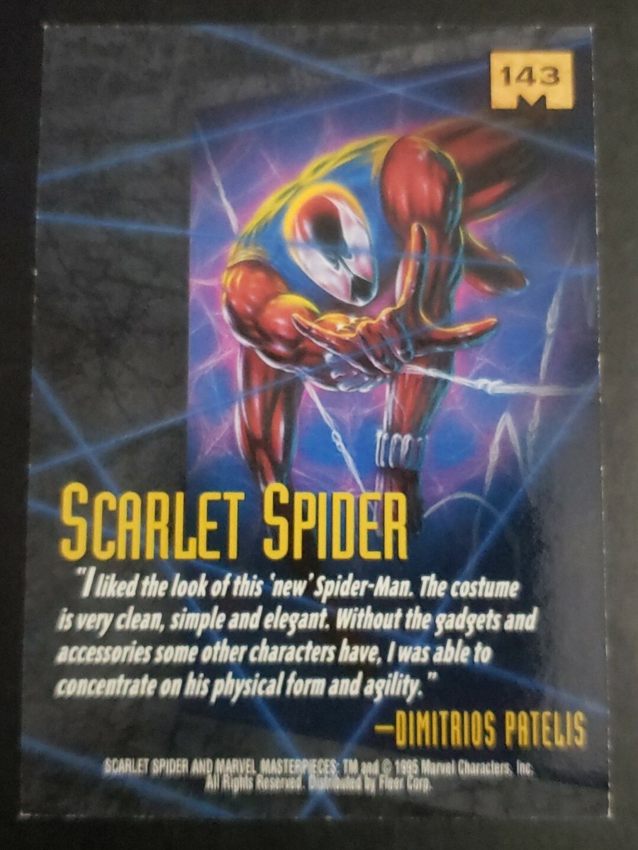 Scarlet Spider ( 1995, Fleer ) Marvel Masterpieces Pick Card #143