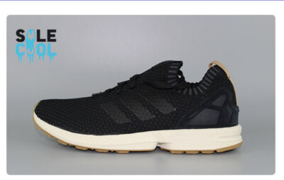 Adidas Originals ZX Flux PK Black Gum Mens Primeknit Running