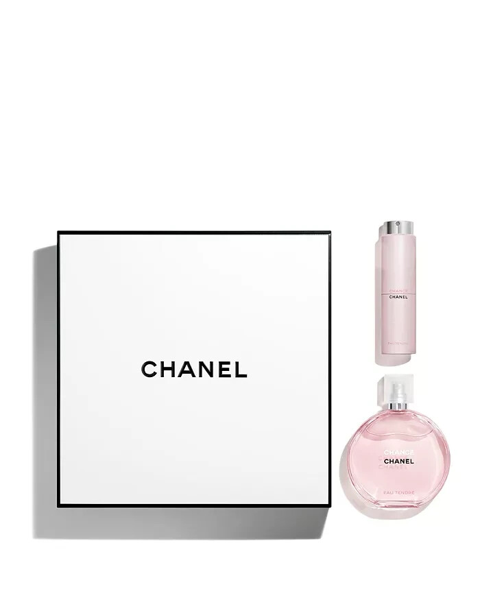 Chanel Chance Eau Tendre Eau De Toilette EDT 3.4oz + Twist & Spray