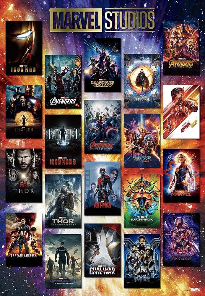1000 Piece Jigsaw Puzzle Marvel Movie Poster Collection MARVEL