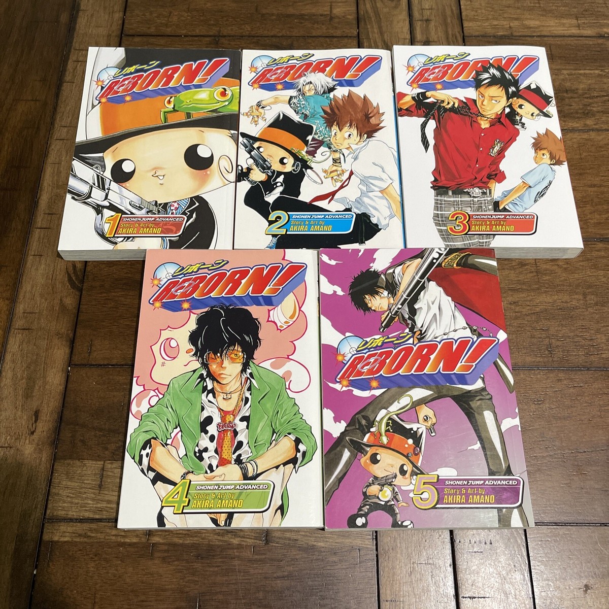 Katekyo Hitman Reborn English Manga Volumes 1 2 3 4 5 Rare OOP HTF