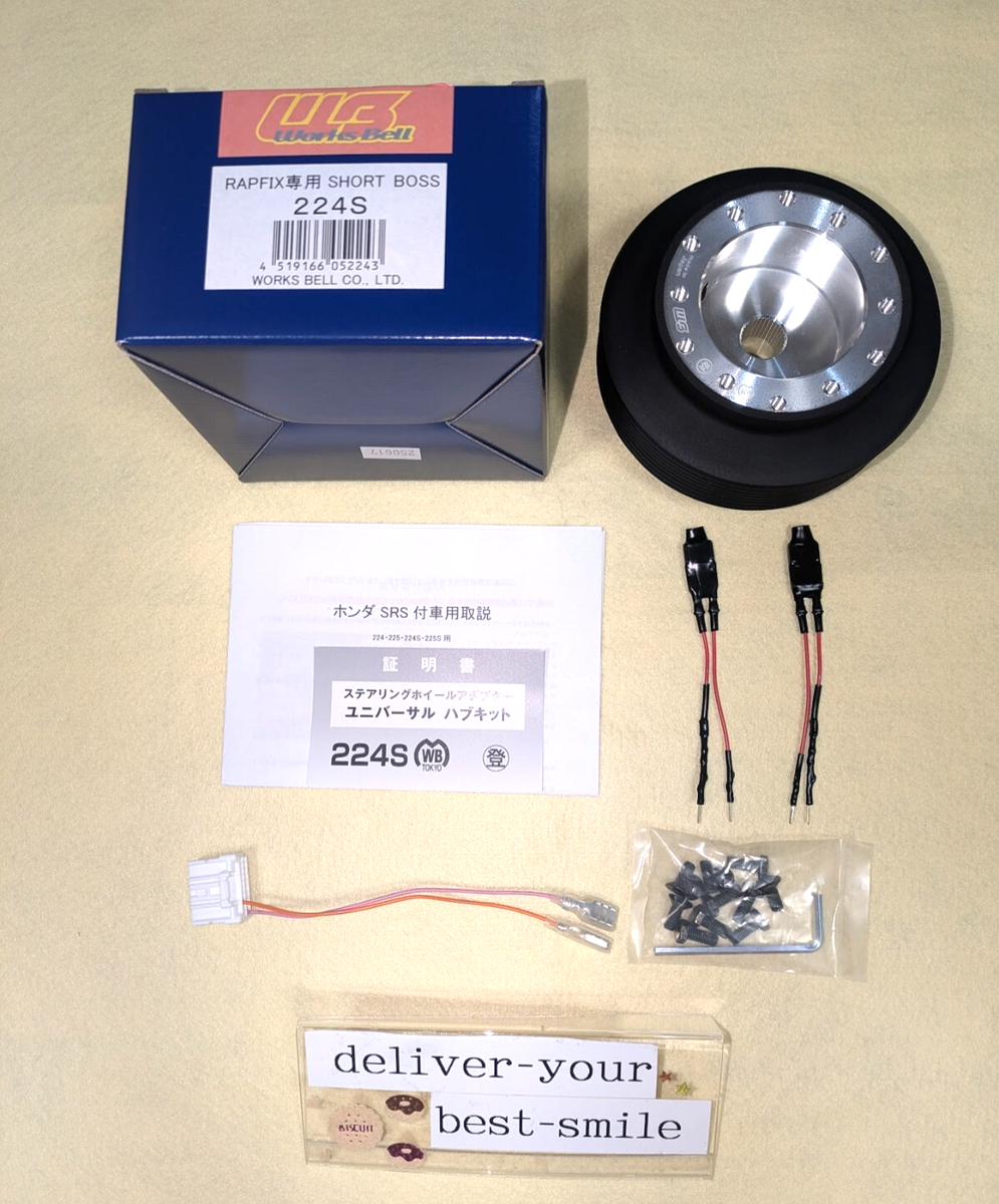 Works Bell Genuine OEM RAPFIX Short Boss For HONDA with AIRBG 224S