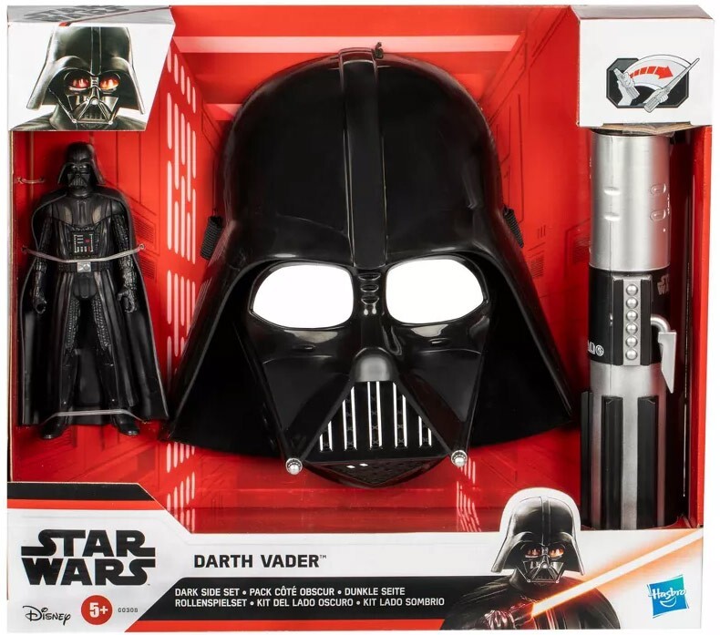 Star Wars Dark Side Set [Action Figure, Mask & Lightsaber] | eBay