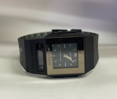 Casio FS-01 Vintage Rare Dual Time Analog Digital Film Watch