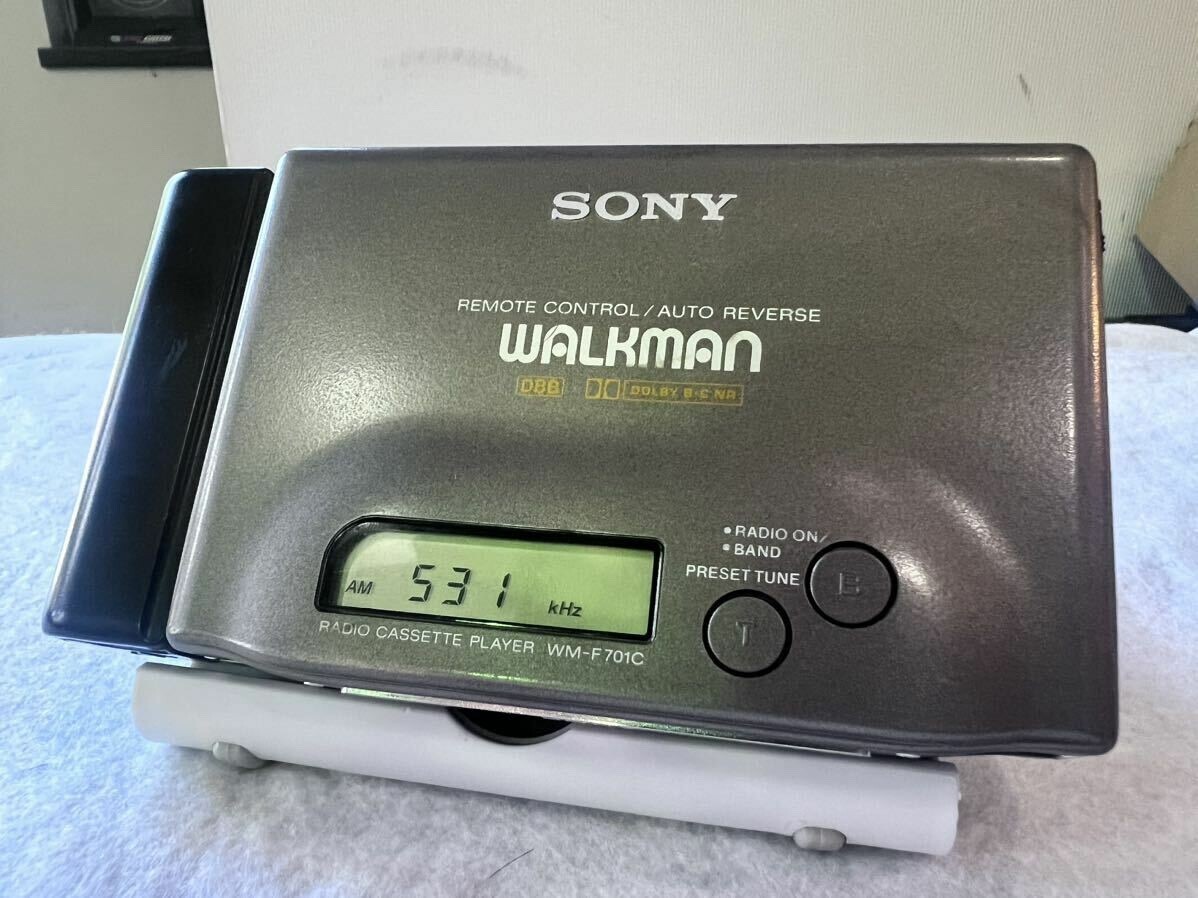 SONY WM-F701C WALKMAN CASSETTE PLAYER FM/AM Radio Good | eBay