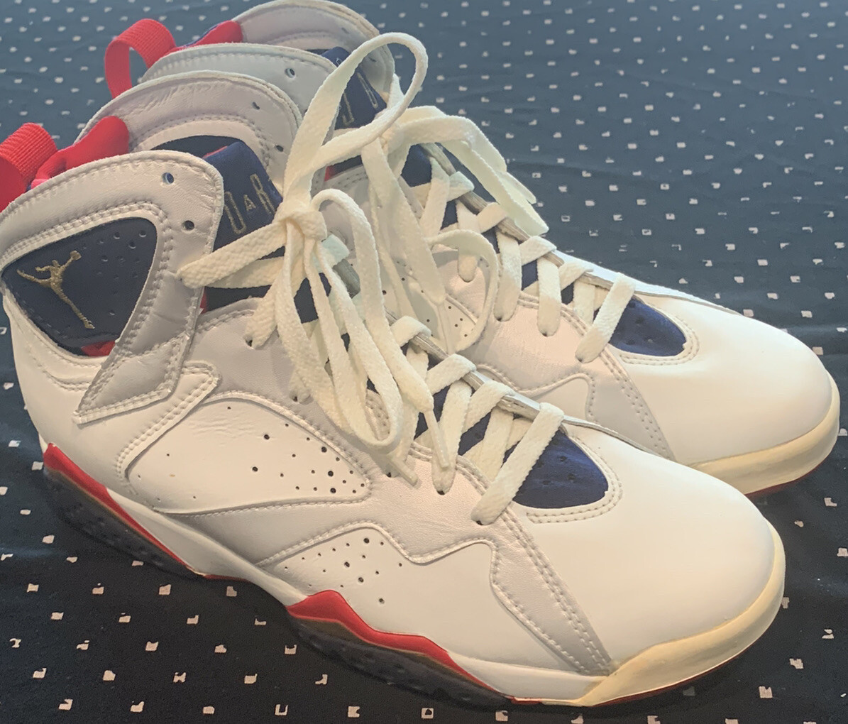 Nike Air Jordan 7 OG Olympic Red White Blue 1992 Size 8 New In Box
