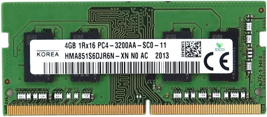 Skhynix HMA851S6DJR6N-XN N0 AD 141 4GBx1 DDR4 RAM 3200HMz SODIMM