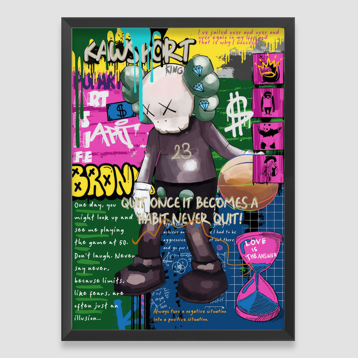 希少】Kaws Paris,LA シルクスクリーンオリジナルポスター 希少】Kaws
