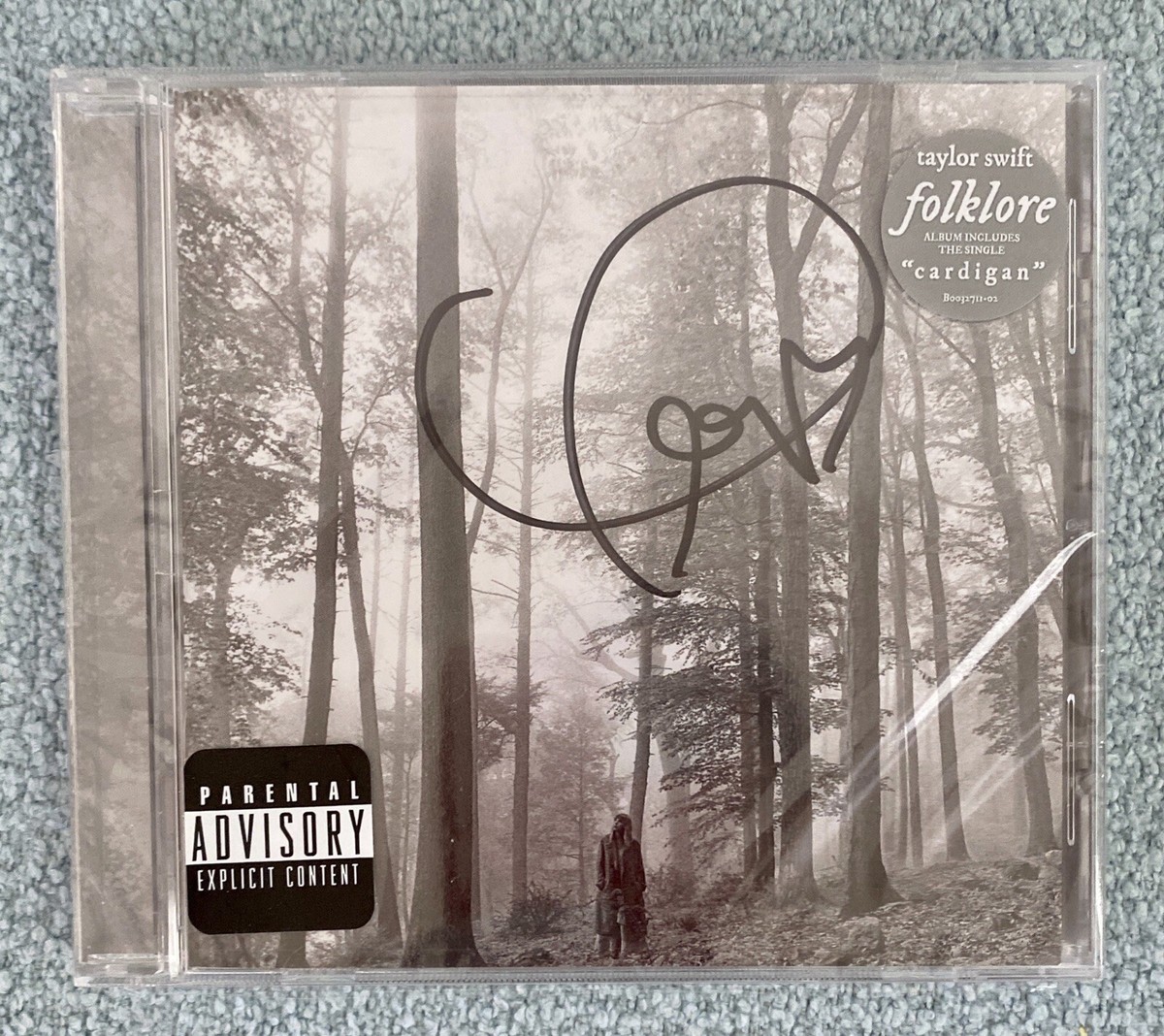 Taylor Swift Autographed Rare Deluxe Folklore Hand Signed CD In