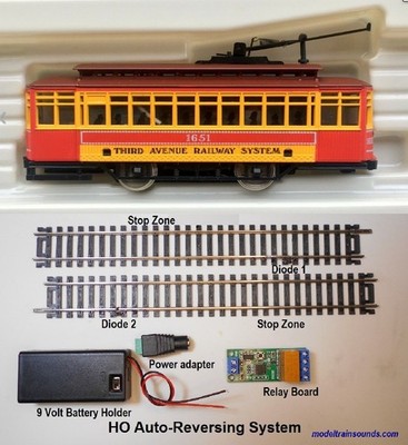 HO Trolley Brill with Auto-Reversing system for a Point to Point