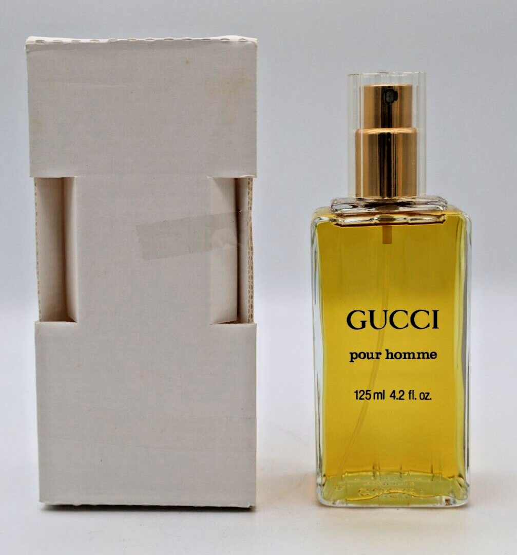 Vintage GUCCI POUR HOMME 125ml / 4.2 oz EDT ORIGINAL FORMULA