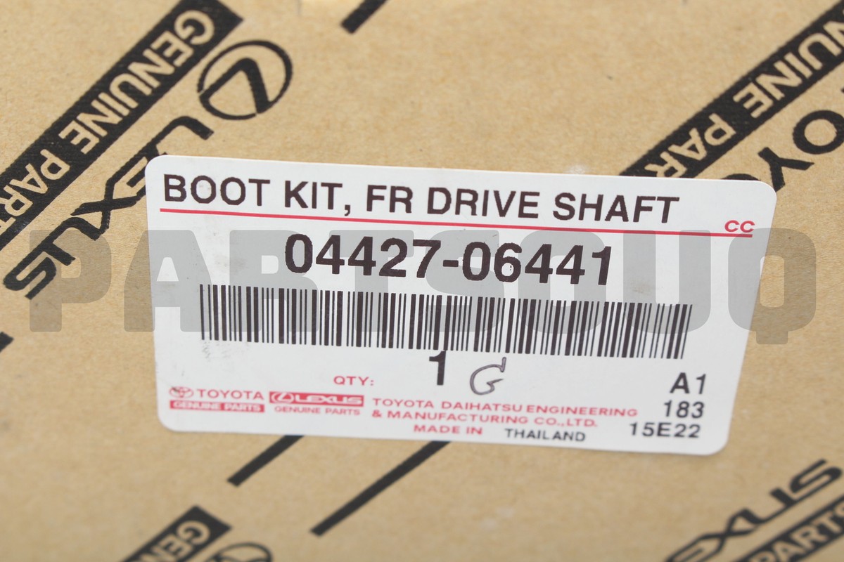 0442706441 Genuine Toyota Boot Kit Front Drive Shaft in &amp