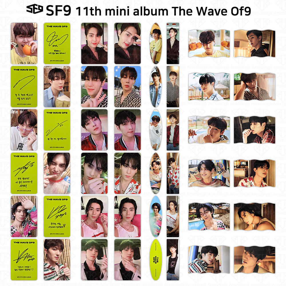SF9 11th Mini Album The Wave Of9 Photocard FNC Store Fan Sign