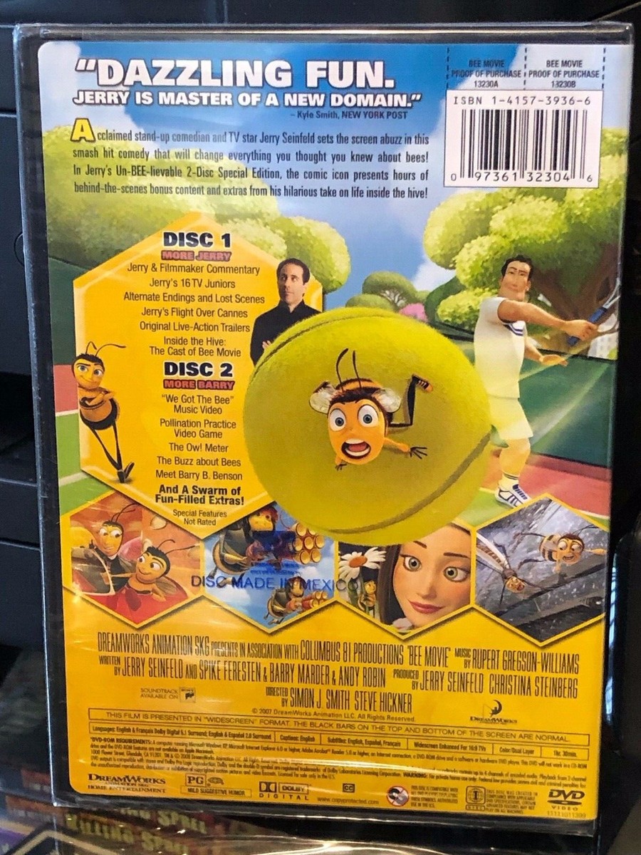 Bee Movie (2-DVD) 2-Disc Set Edition! Jerry Seinfeld, Renee