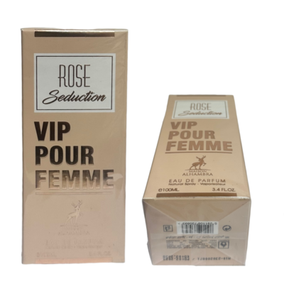 ROSE SEDUCTION VIP POUR FEMME EDP by Maison Alhambra 100ML/3.4 OZ