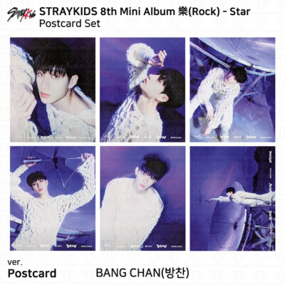 Stray Kids 8th Mini Album 樂 Rock Star Postcard Ver Official