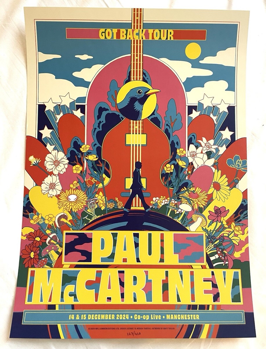 PAUL MCCARTNEY MANCHESTER EVENT POSTER #227/420 Rare Beatles Co-Op