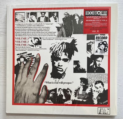 Xxxtentacion / Members Only Vol 3 Milky Clear Red & Black Splatter