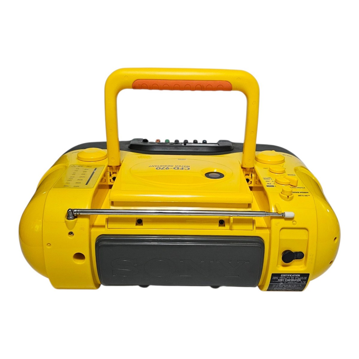 Sony CFD-970 Water Resistant Sports Boombox CD, Radio, Cassette