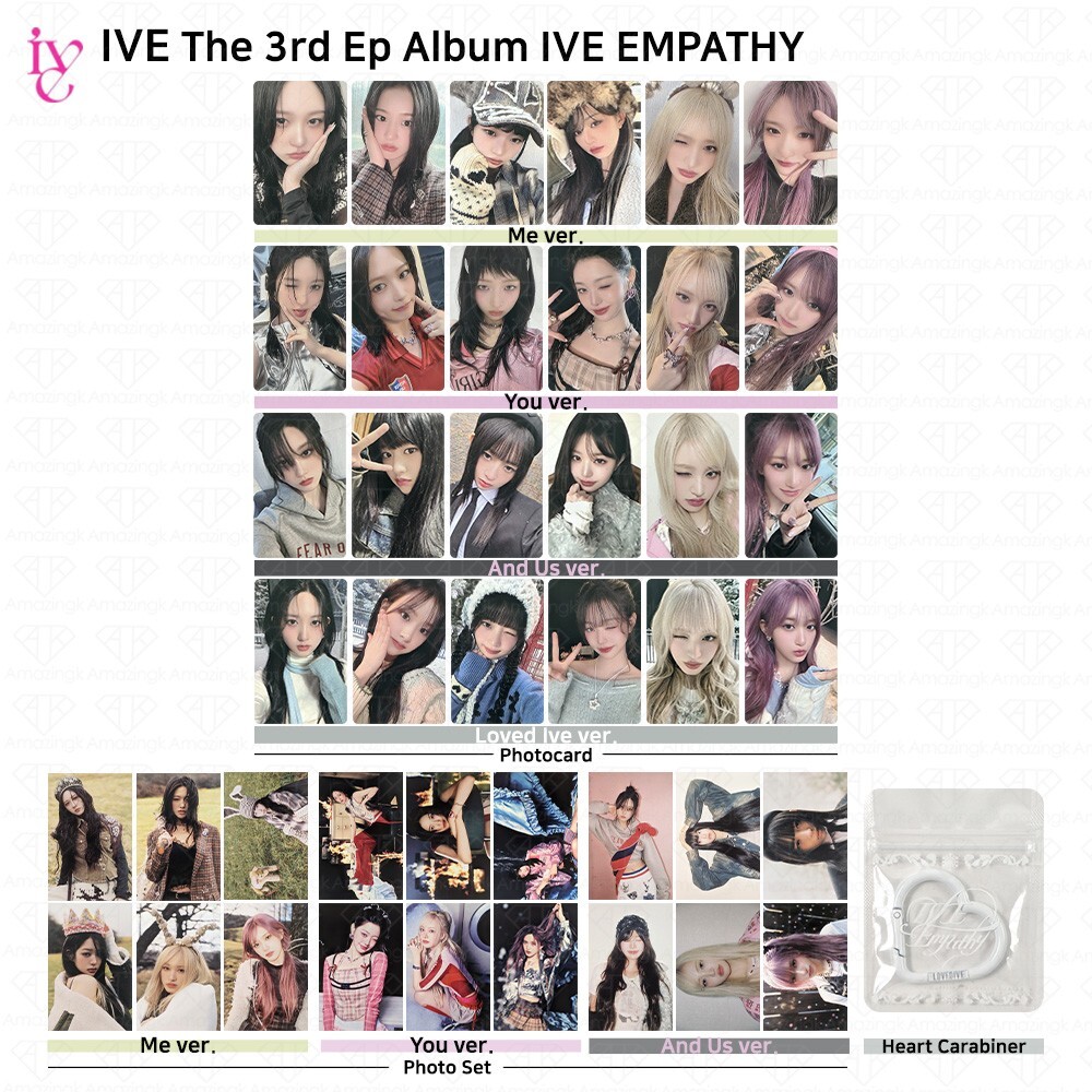 IVE The 3rd EP Album IVE EMPATHY Official Photocard Photo Set