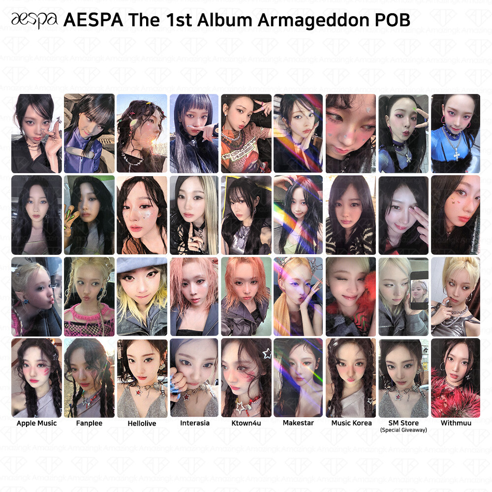 Aespa The 1st Album Armageddon Apple Music Withmuu Makestar MK POB
