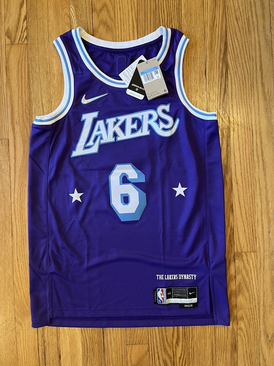 Lebron James #6 Los Angeles Lakers Nike City Edition 75th NBA