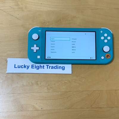 Nintendo Switch Lite Timmy & Tommy Aloha Turquoise animal crossing