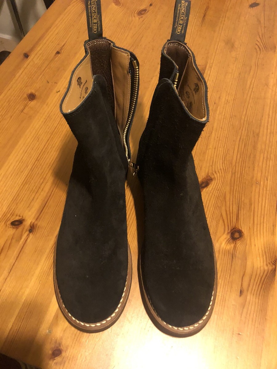 Rolling Dub Trio Casper Black Suede Roughout 7.5D | eBay