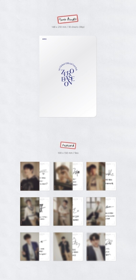 ZB1 ZEROBASEONE Fan Club Kit Membership Kit / Membership card