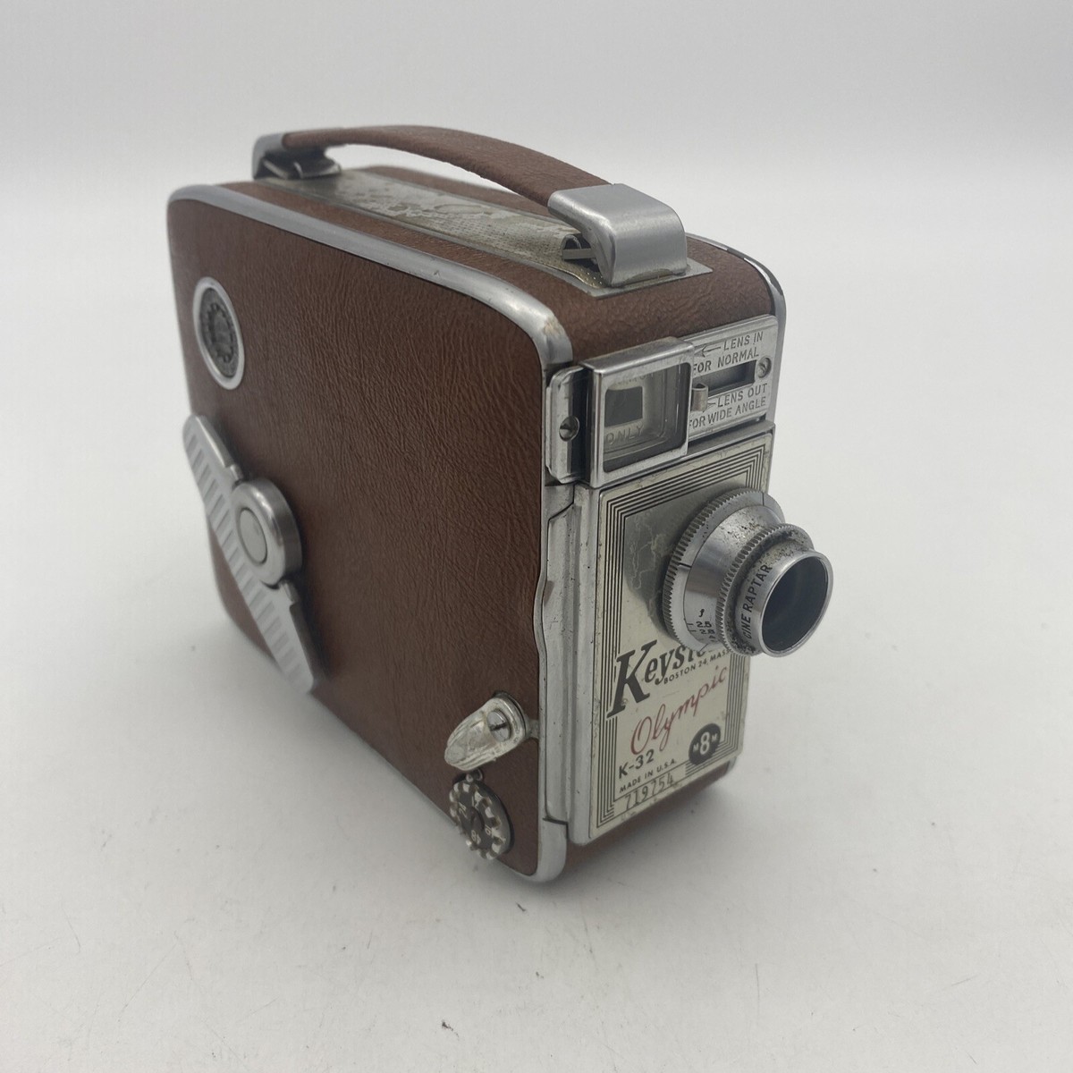 Vintage Keystone Olympic K-32 8mm Roll Film Movie Camera - Works