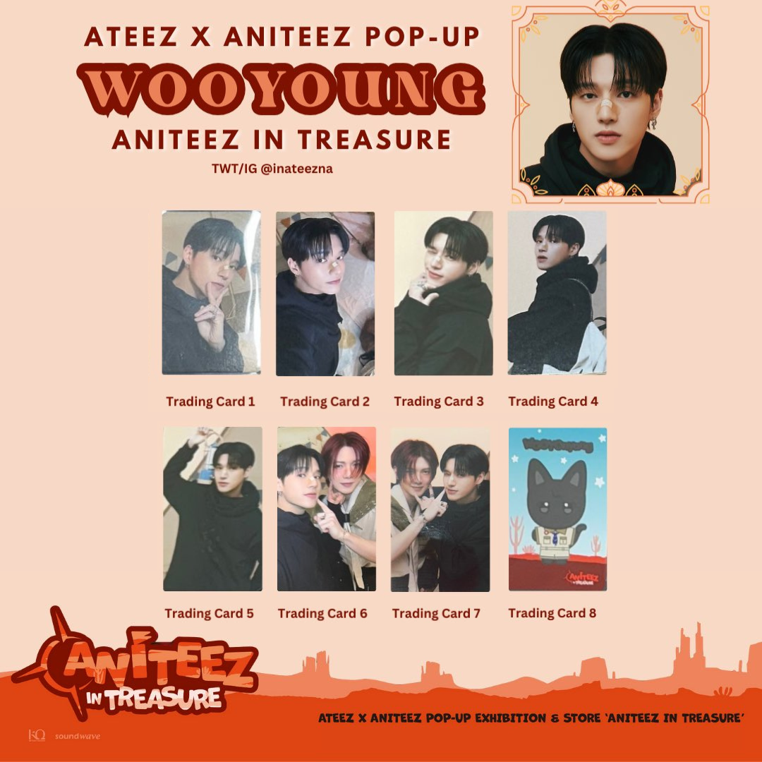 ATEEZ ANITEEZ IN TREASURE RANDOM TRADING CARD PACK MERCH MD