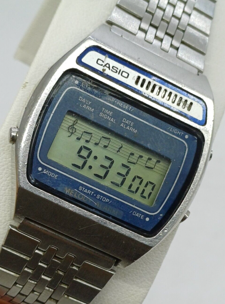 RARE VINTAGE CASIO 82 H104 MELODY ALARM DIGITAL WATCH JAPAN 1980