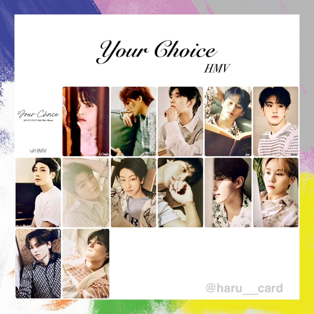 your choice hmv ジョンハン トレカ SEVENTEEN ジョンハンYourChoice