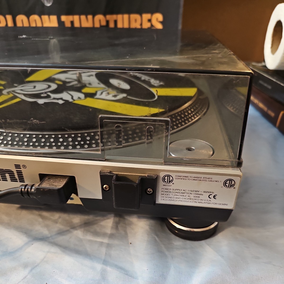 Gemini XL 500 II Direct Drive Manual Turntable Tested for sale