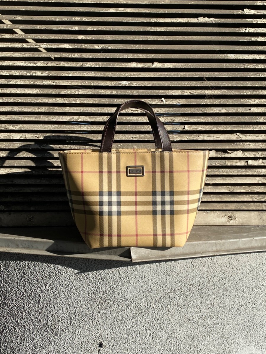 Vintage Burberry Zip Tote House Check Coated Canvas Mini Bag | eBay