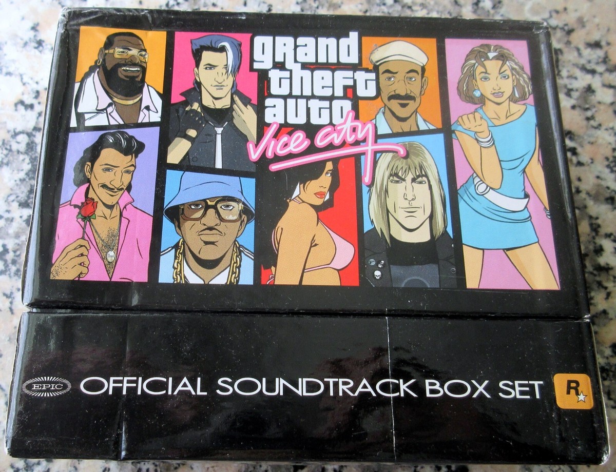 NEW Grand Theft Auto Vice City Official Soundtrack Box Set CD GTA