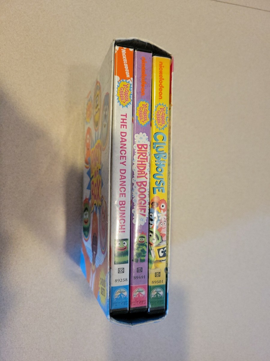 Yo Gabba Gabba: Party in a Box DVD 3-Disc Set Nickelodeon SAME DAY
